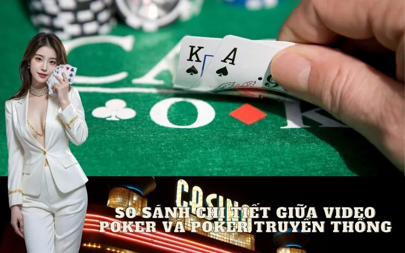 So Sánh Chi Tiết Giữa Video Poker Và Poker Truyền Thống